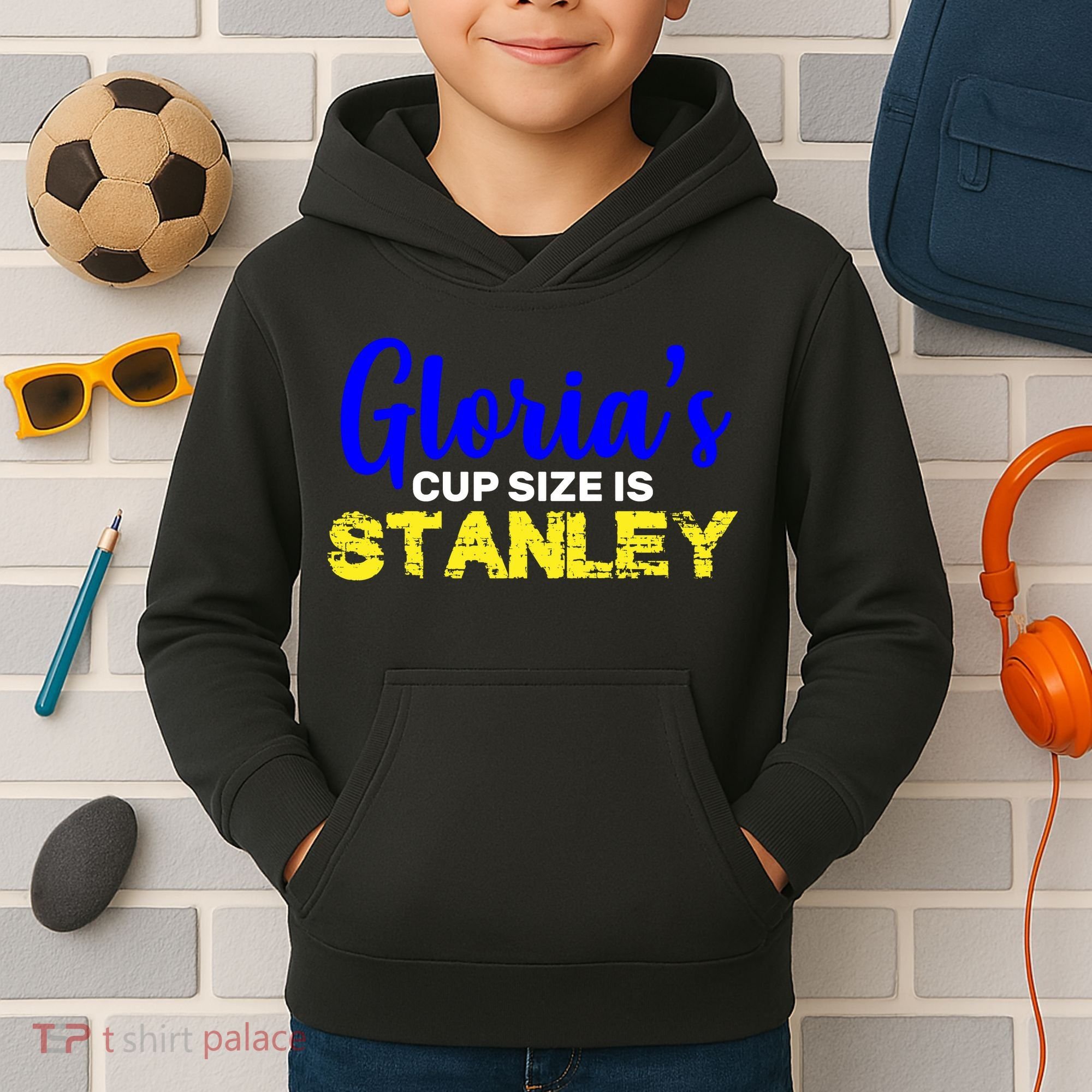 Gloria's Cup size is Stanley  Kids Hoodie