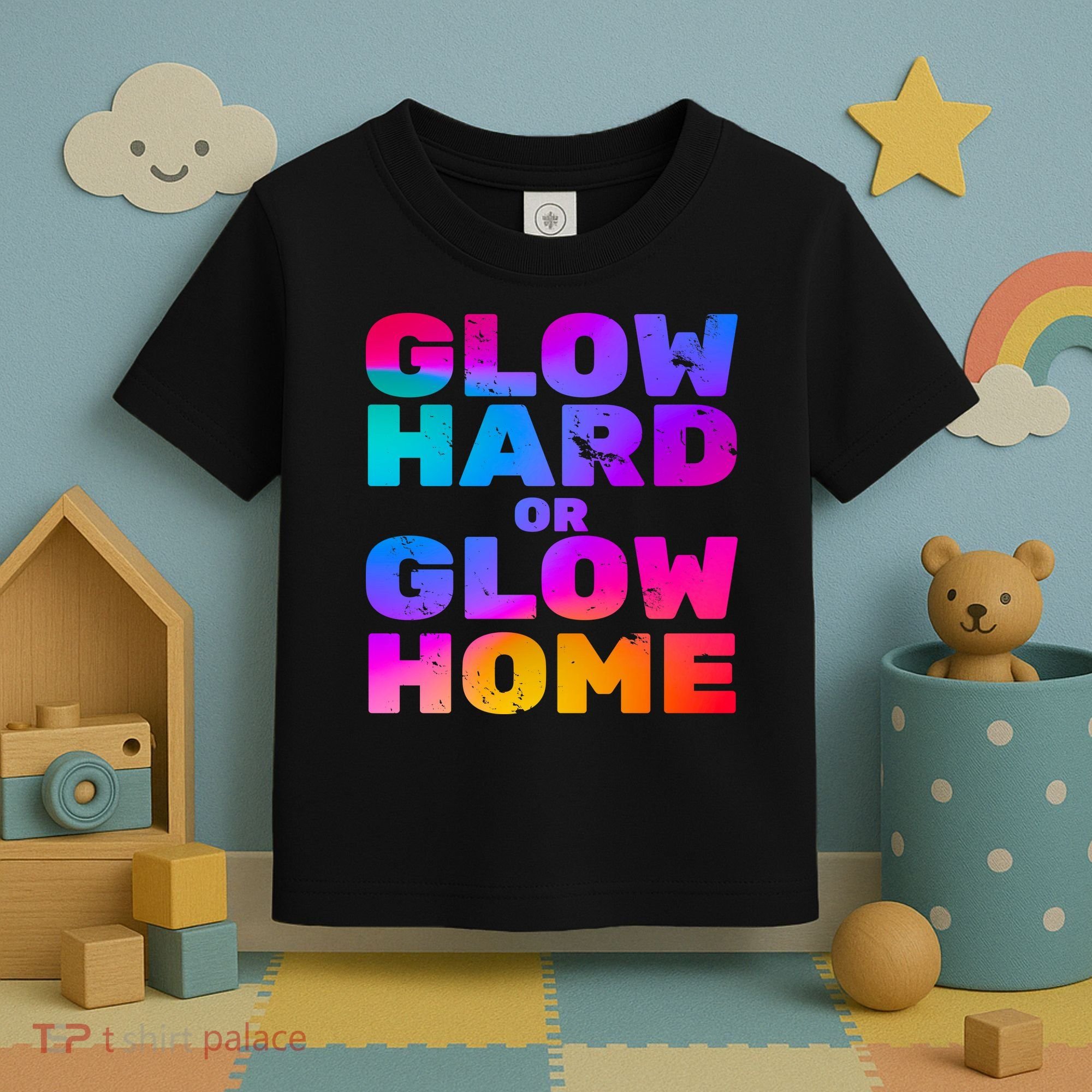 Glow Hard Or Glow Home Toddler T-Shirt