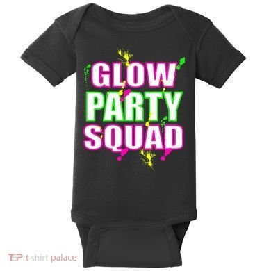 Glow Party Squad Baby Bodysuit