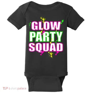 Glow Party Squad Baby Bodysuit