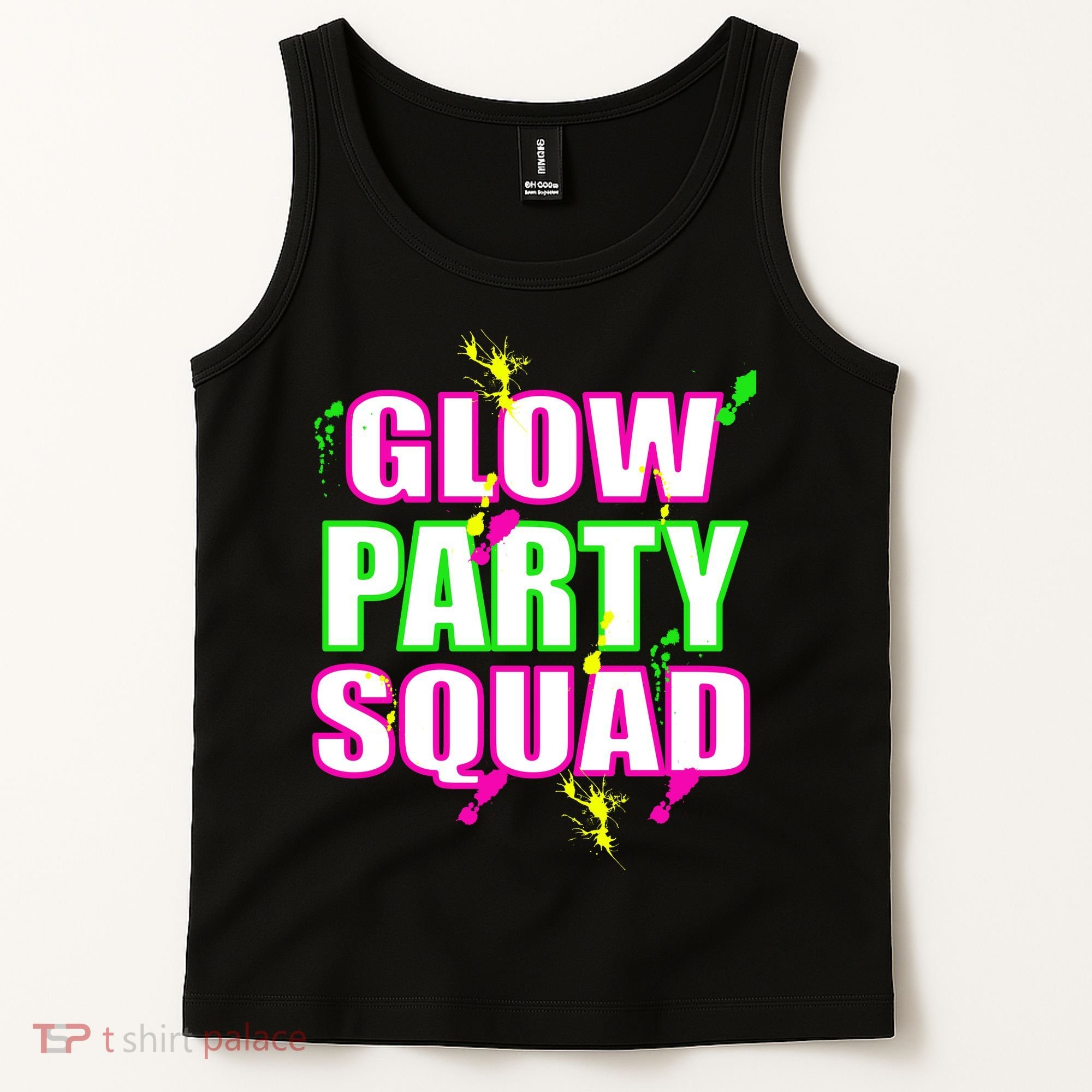 Glow Party Squad Tank Top