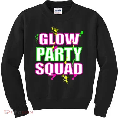 Glow Party Squad Kids Sweatshirt