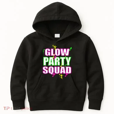 Glow Party Squad Kids Hoodie