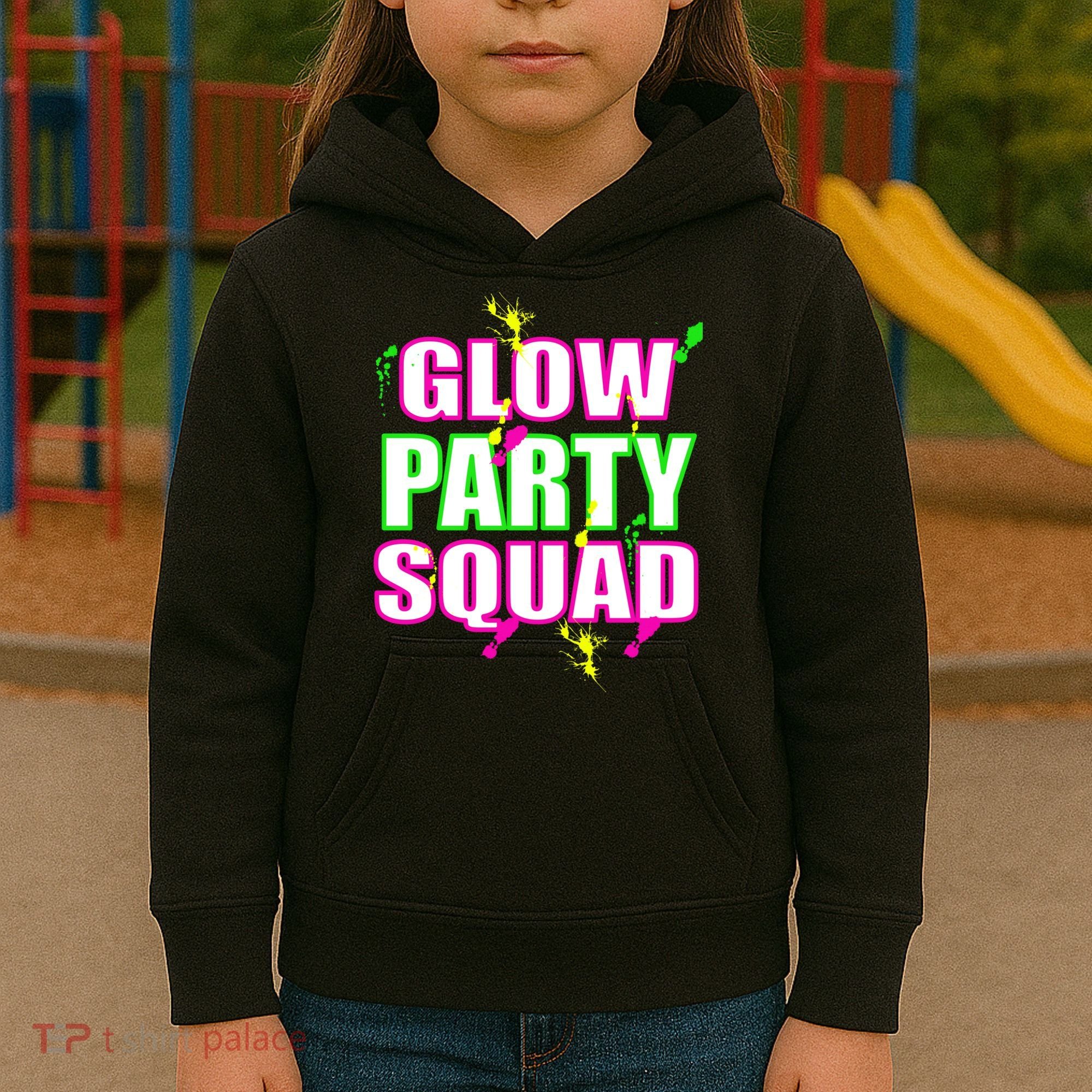 Glow Party Squad Kids Hoodie