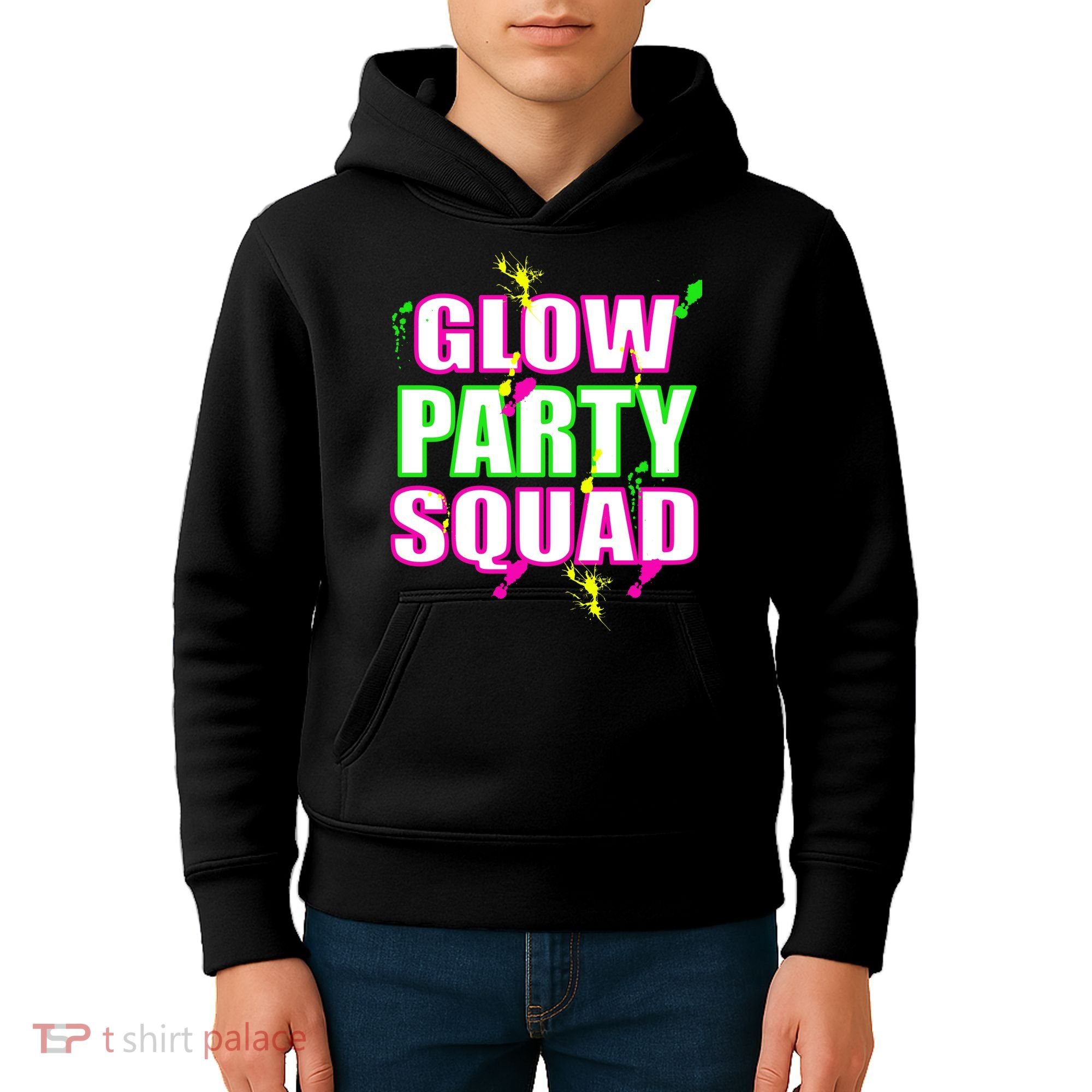 Glow Party Squad Kids Hoodie