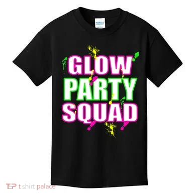 Glow Party Squad Kids T-Shirt