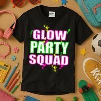 Glow Party Squad Kids T-Shirt thumb 3