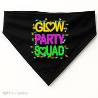 Glow Party Squad1 USA-Made Doggie Bandana thumb 0