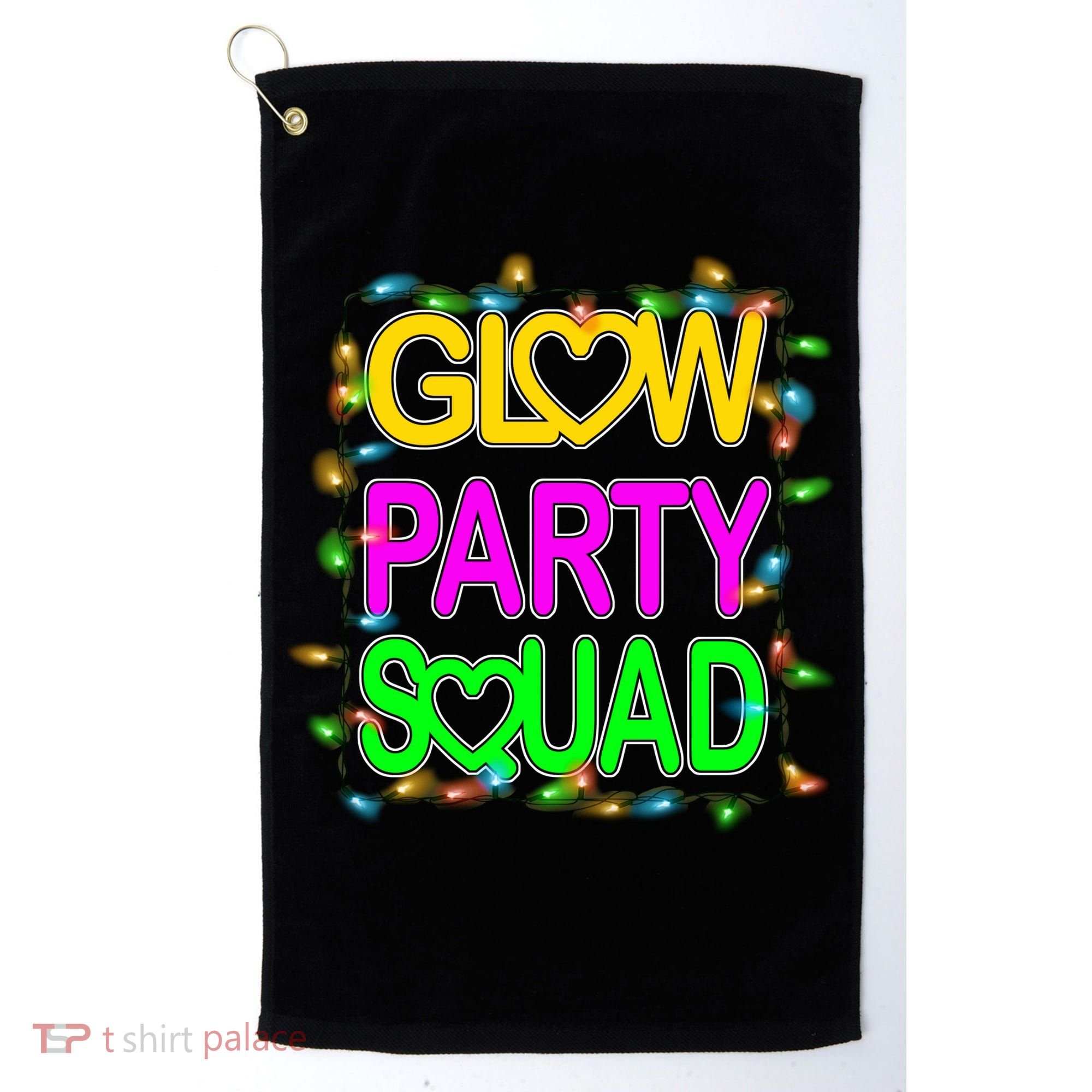 Glow Party Squad1 Golf Towel