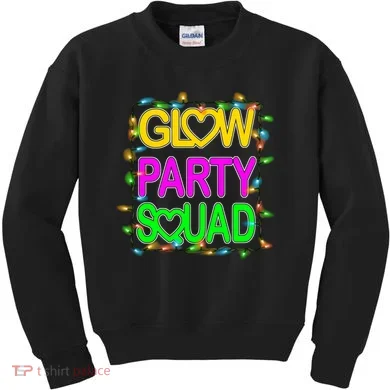 Glow Party Squad1 Kids Sweatshirt