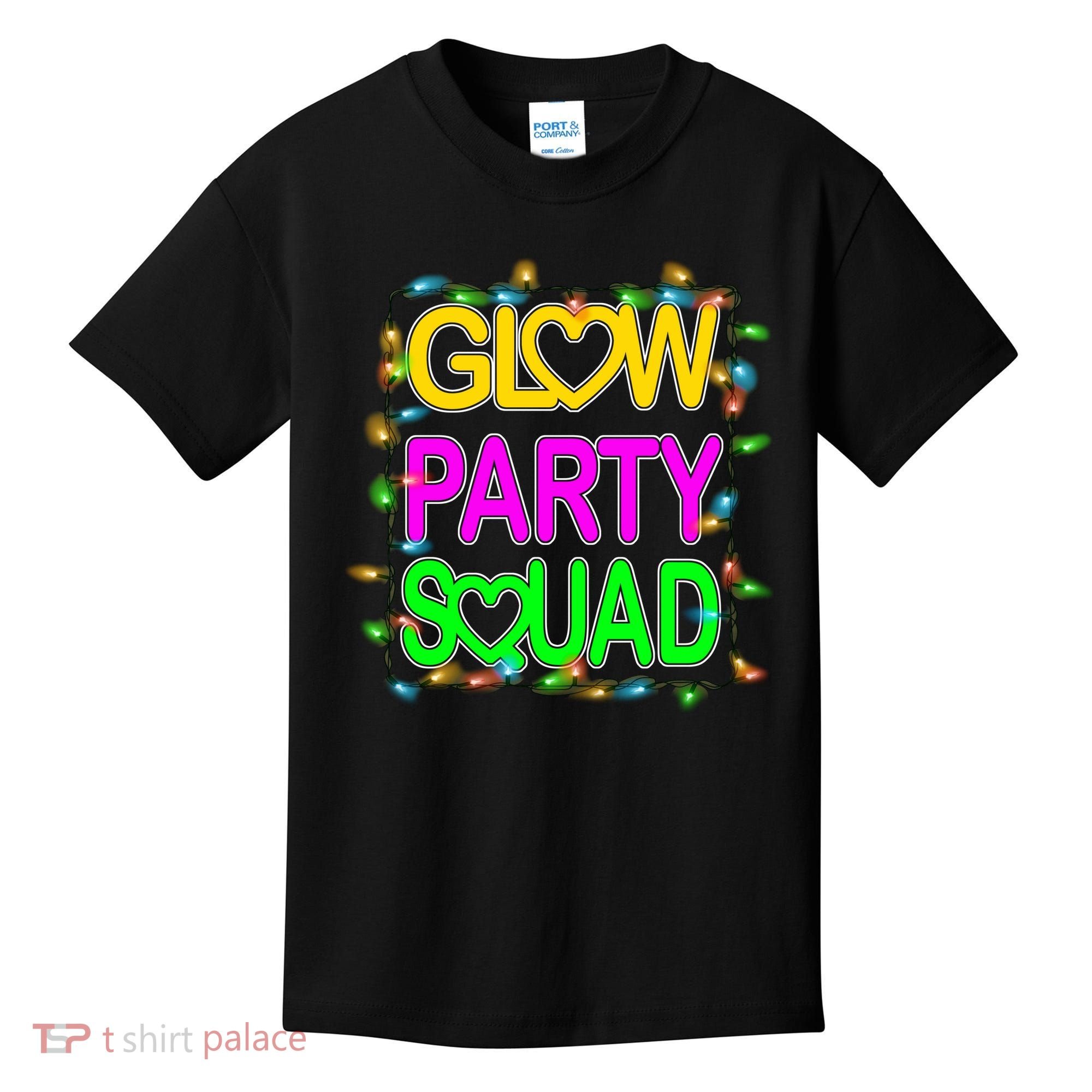 Glow Party Squad1 Kids T-Shirt