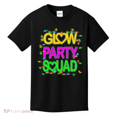 Glow Party Squad1 Kids T-Shirt