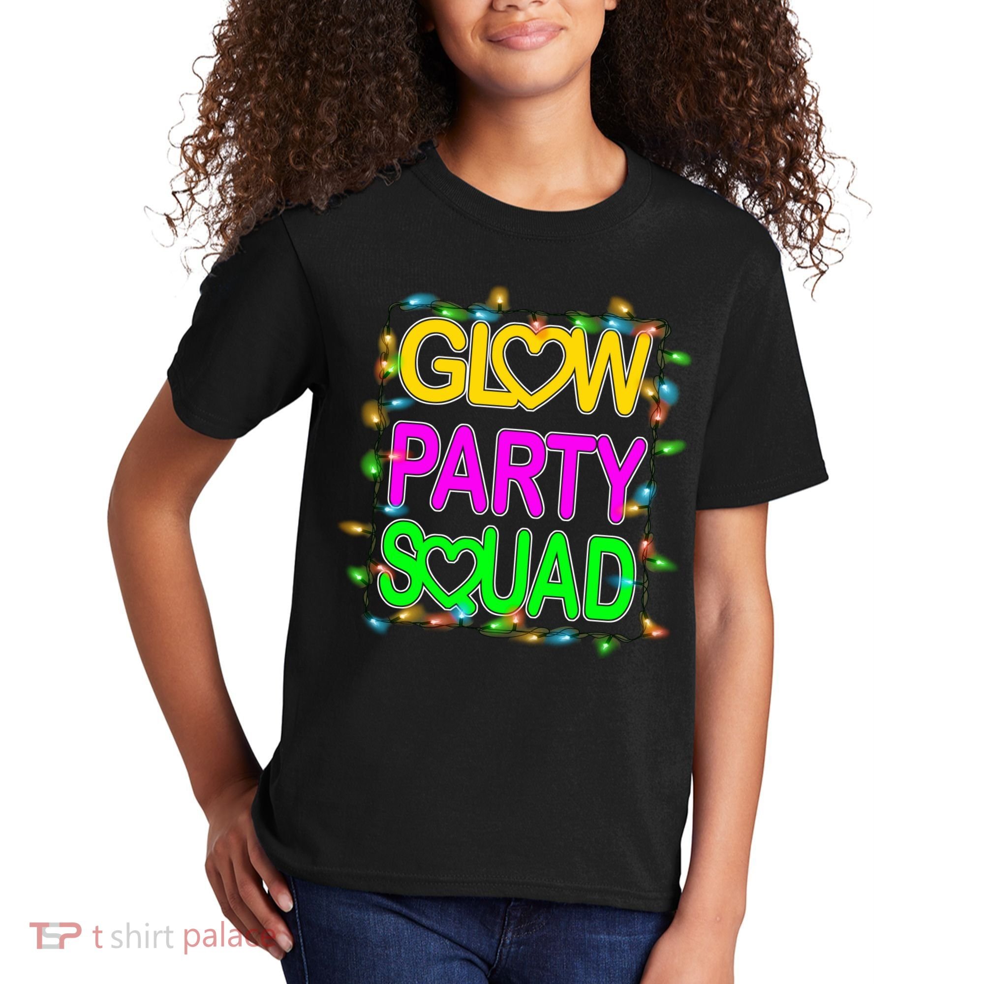 Glow Party Squad1 Kids T-Shirt