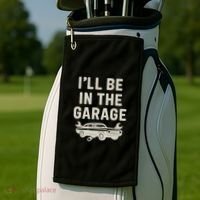 Garage Life: Perfect Gift for Dads Golf Towel thumb 2