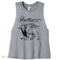 Griffin Legendary Pride Mythical Welsh Griffin Women's Racerback Cropped Tank thumb 0