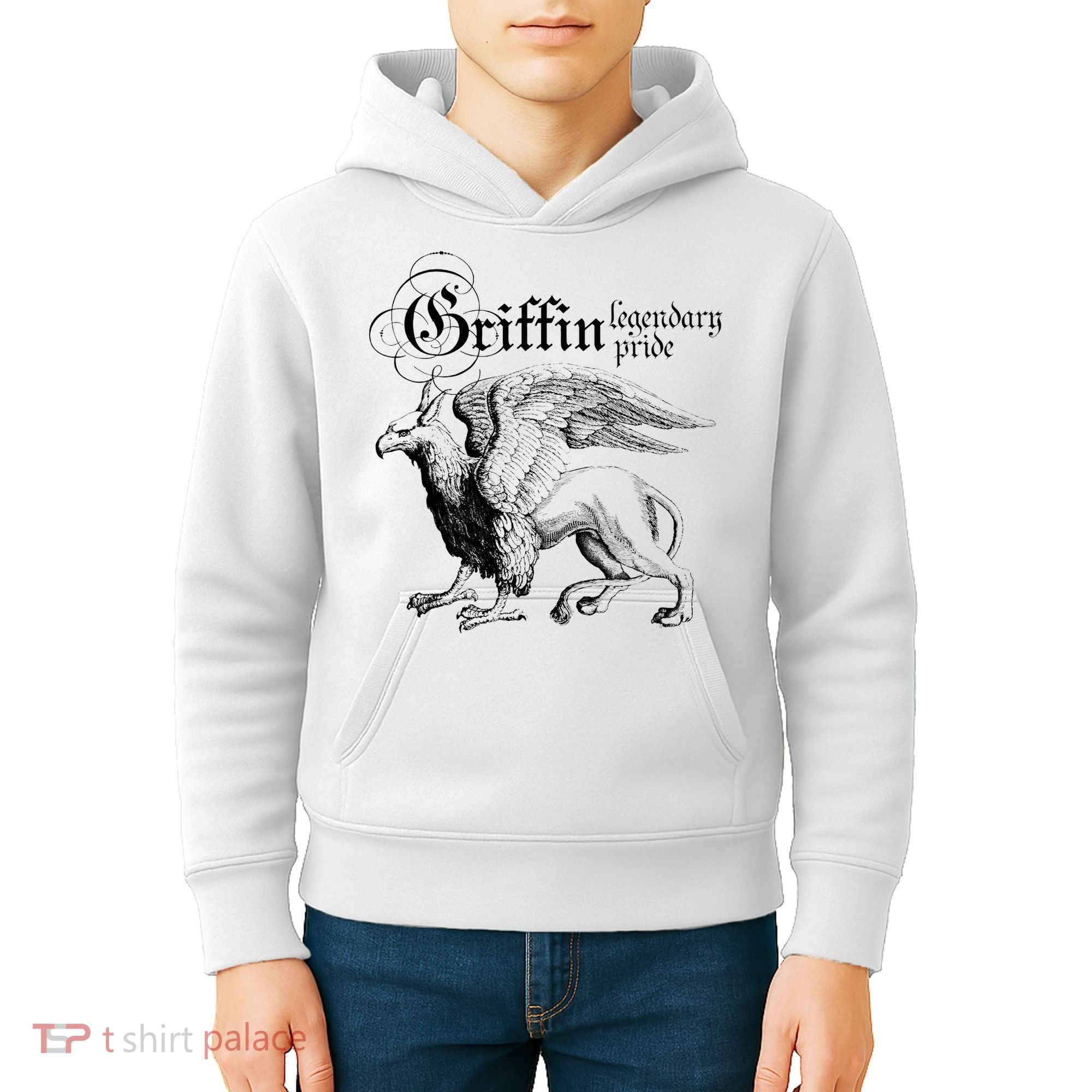 Griffin Legendary Pride Mythical Welsh Griffin Kids Hoodie