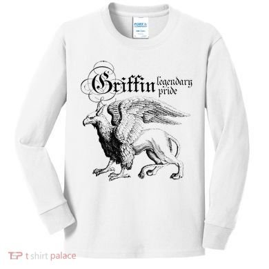 Griffin Legendary Pride Mythical Welsh Griffin Kids Long Sleeve Shirt