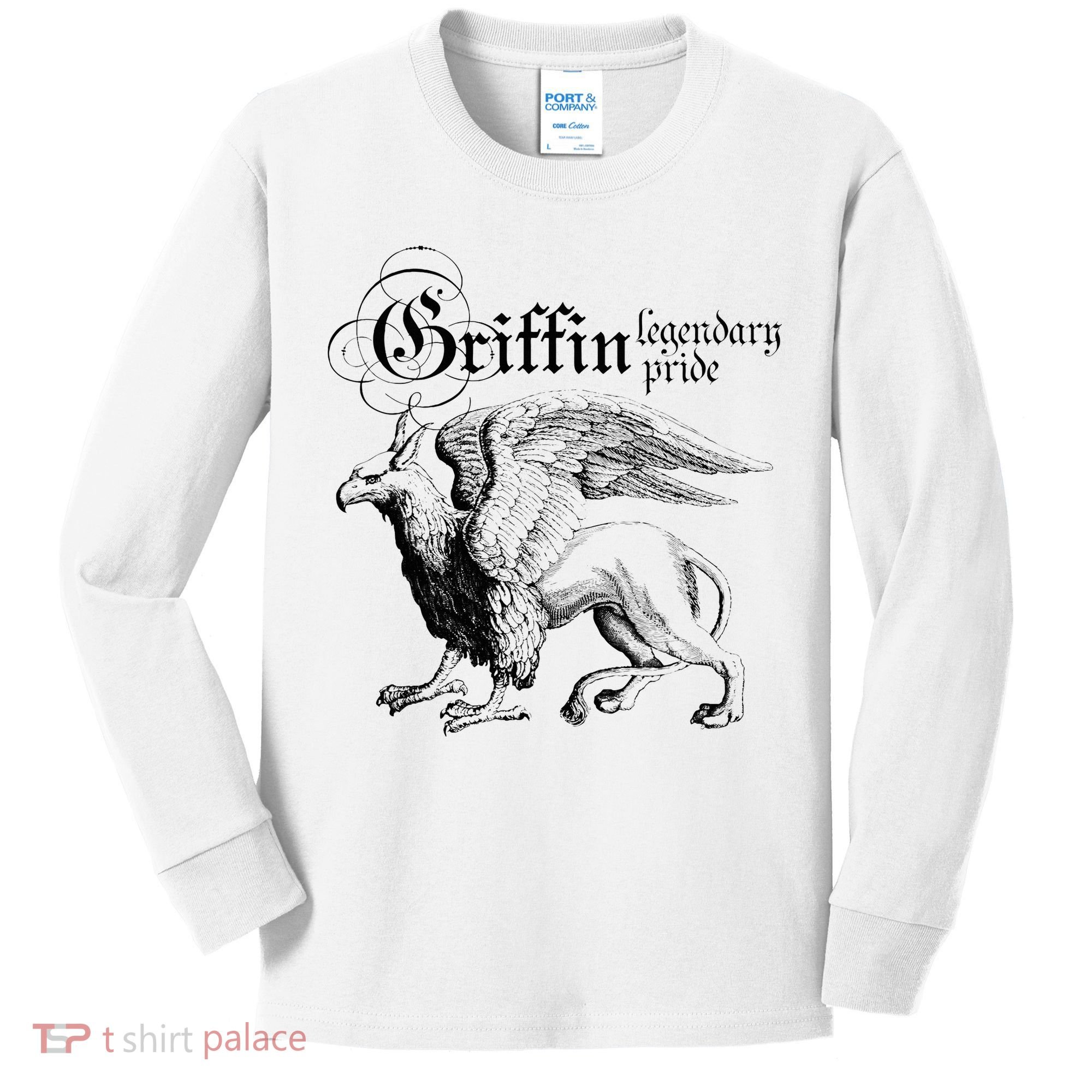 Griffin Legendary Pride Mythical Welsh Griffin Kids Long Sleeve Shirt