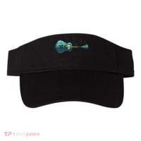 Guitar Lake Reflections Night Sky And Moon Guitar Music Visor thumb 0