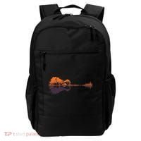 Guitar Lake Reflections Music And Guitar Lover Guitar Backpack thumb 0