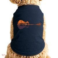 Guitar Lake Reflections Music And Guitar Lover Guitar Doggie Tank thumb 0