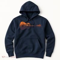 Guitar Lake Reflections Music And Guitar Lover Guitar Hoodie thumb 0