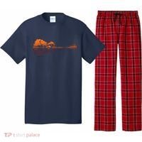 Guitar Lake Reflections Music And Guitar Lover Guitar Pajama Set thumb 0