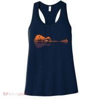 Guitar Lake Reflections Music And Guitar Lover Guitar Women's Tank Top thumb 0