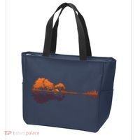 Guitar Lake Reflections Music And Guitar Lover Guitar Tote Bag thumb 3