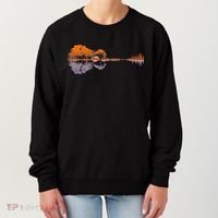 Guitar Lake Reflections Music And Guitar Lover Guitar Women's Sweatshirt thumb 0