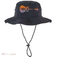 Guitar Lake Reflections Music And Guitar Lover Guitar Bucket Hat thumb 0