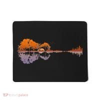 Guitar Lake Reflections Music And Guitar Lover Guitar Mousepad thumb 0