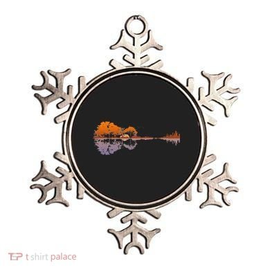 Guitar Lake Reflections Music And Guitar Lover Guitar Ornament