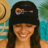 Guitar Lake Reflections Music And Guitar Lover Guitar Visor thumb 2