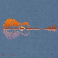 Guitar Lake Reflections Music And Guitar Lover Guitar Garment-Dyed Sweatshirt thumb 2