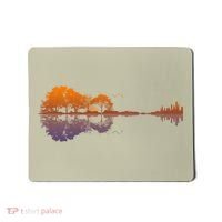 Guitar Lake Reflections Gift Music And Guitar Lover Guitar Gift Mousepad thumb 0
