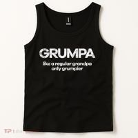 Grumpa like regular grandpa only grumpier Tank Top thumb 2