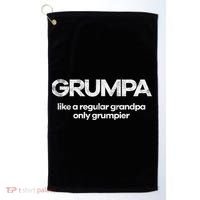 Grumpa like regular grandpa only grumpier Golf Towel thumb 0
