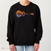 Guitar Lake Reflections Music Lover Women's Sweatshirt thumb 0