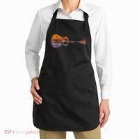 Guitar Lake Reflections Music Lover Apron thumb 2