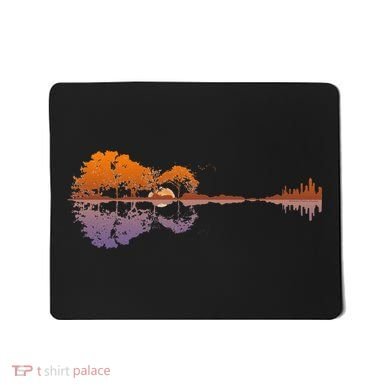 Guitar Lake Reflections Music Lover Mousepad