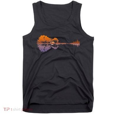 Guitar Lake Reflections Music Lover Tank Top