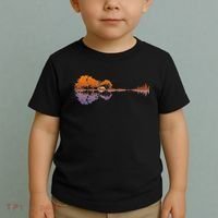 Guitar Lake Reflections Music Lover Toddler T-Shirt thumb 2