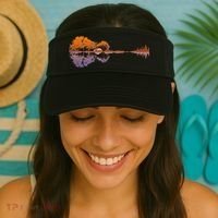 Guitar Lake Reflections Music Lover Visor thumb 2