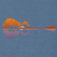 Guitar Lake Reflections Music Lover Garment-Dyed Sweatshirt thumb 2