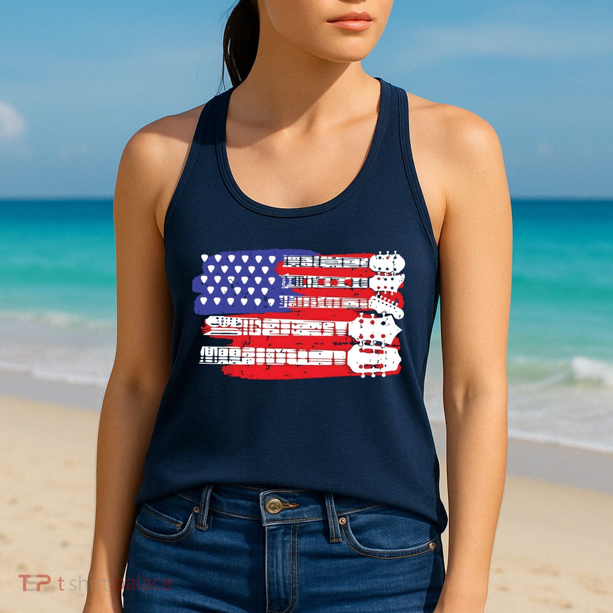 Guitar Lover Rock Music Tee Guitar Player Women's Tank Top