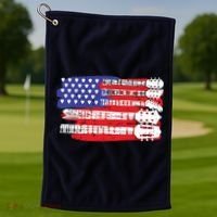 Guitar Lover Rock Music Tee Guitar Player Golf Towel thumb 1