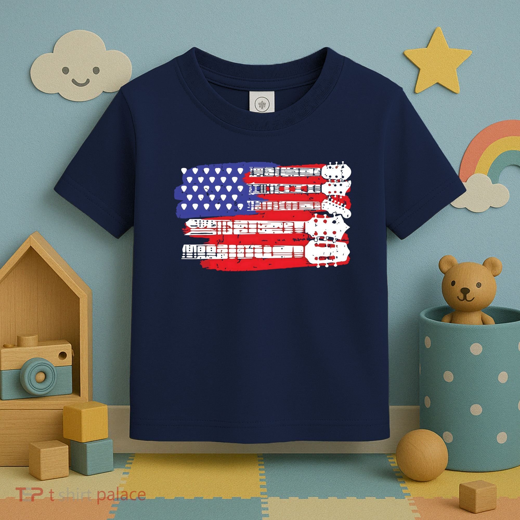 Guitar Lover Rock Music Tee Guitar Player Toddler T-Shirt