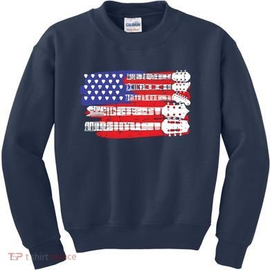Guitar Lover Rock Music Tee Guitar Player Kids Sweatshirt