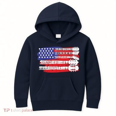 Guitar Lover Rock Music Tee Guitar Player Kids Hoodie